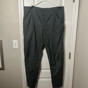 Patagonia Hampi Rock Hemp Pants Mens 38 Gray Climbing Hiking Breathable Harness